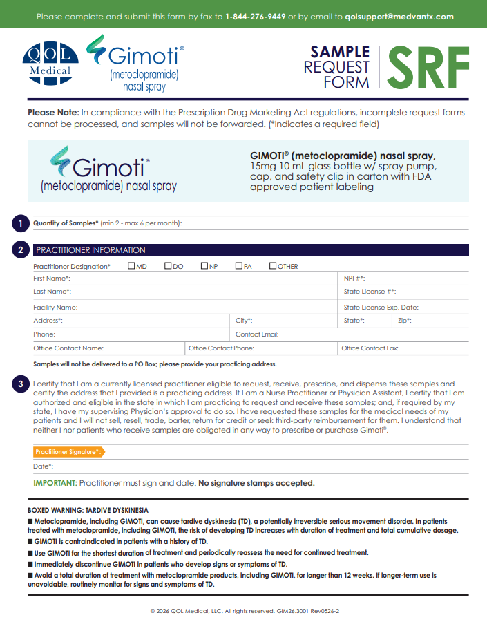RX form